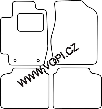 Textil-Autoteppiche Toyota Camry 2001 - 2006 Carfit (4745)